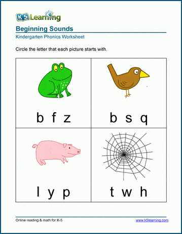 letter sound worksheets for kindergarten