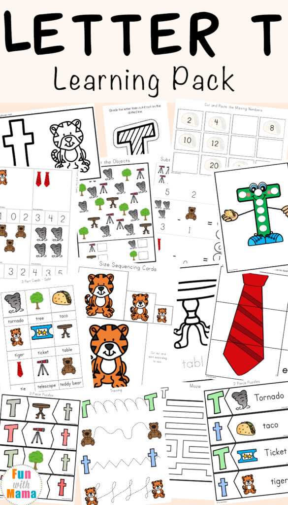 letter t worksheet for preschool