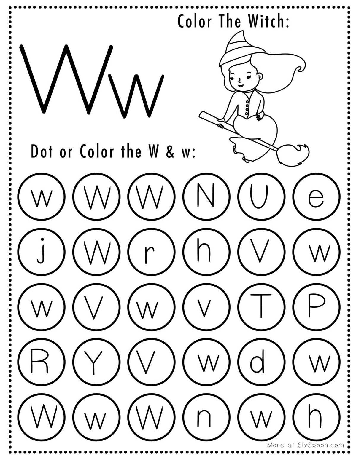 letter w worksheet letter w worksheet