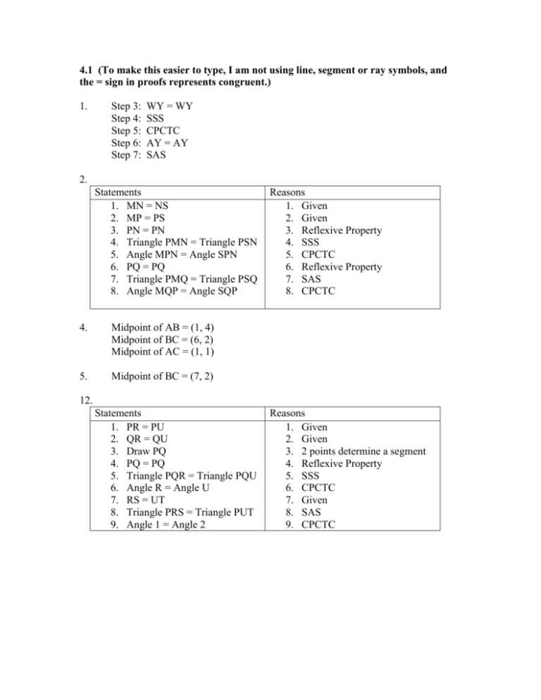 line segment proofs worksheet