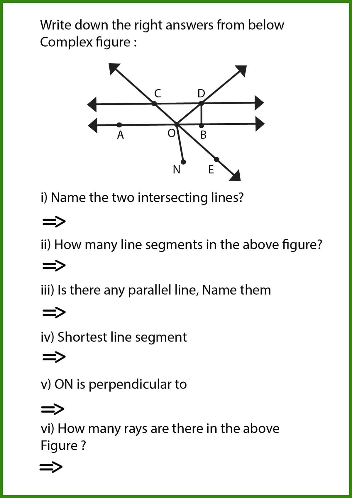 line segment worksheet