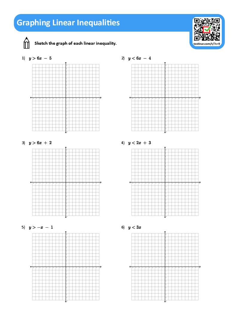 linear inequalities graph worksheet