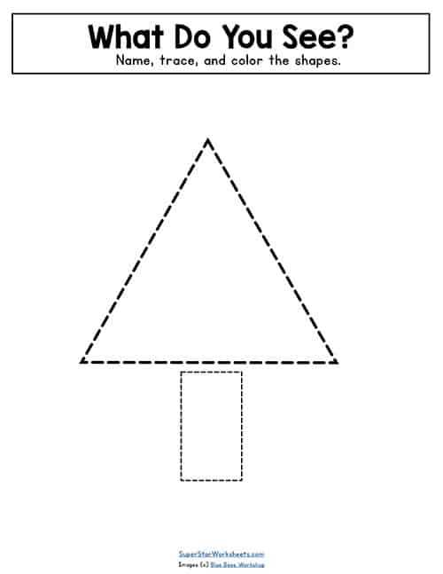 lines and shapes worksheet