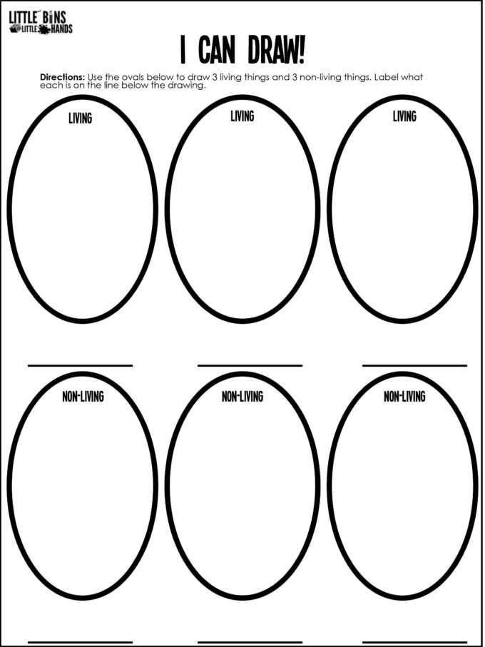 living and nonliving things worksheet