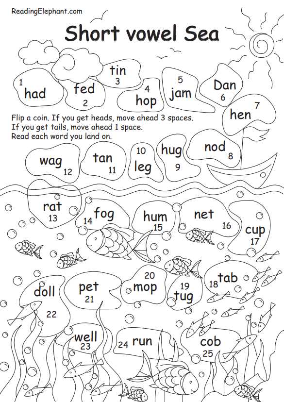 long vs short vowel worksheets