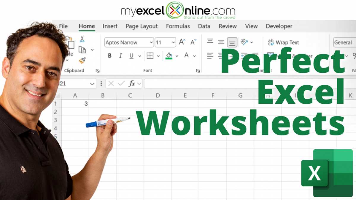 master worksheet in excel