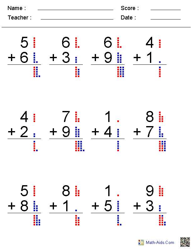 math aid worksheets