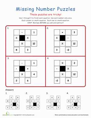 math fun worksheets