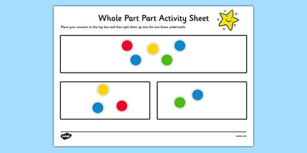 math part part whole worksheets