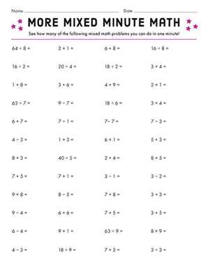math problems worksheets for 4th graders