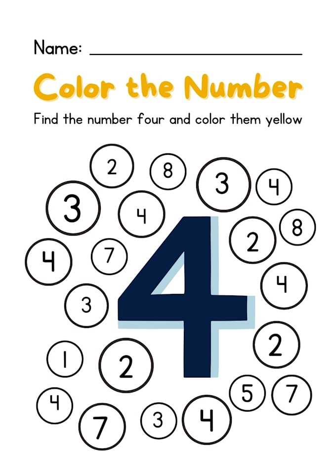 math worksheet 4 kids