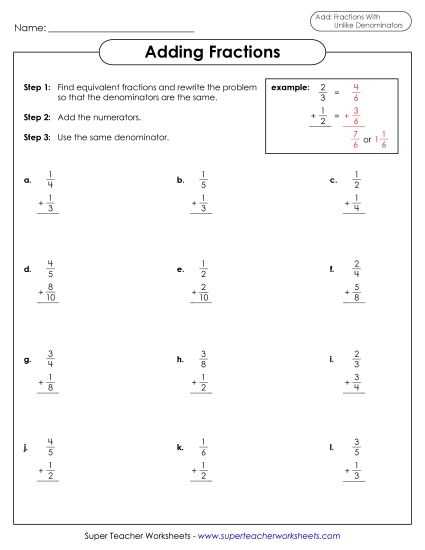 math worksheet for 5th grade