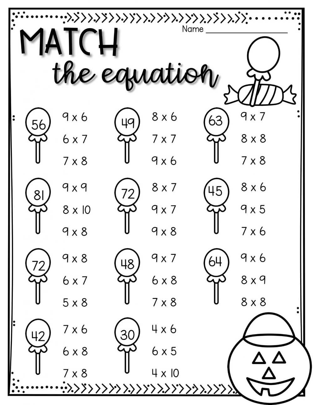 math worksheet fun