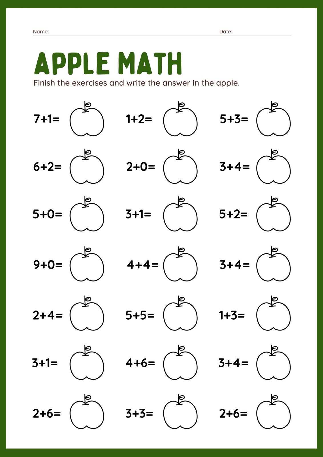math worksheets elementary