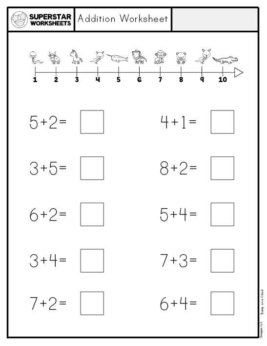 math worksheets for kindergarten addition and subtraction