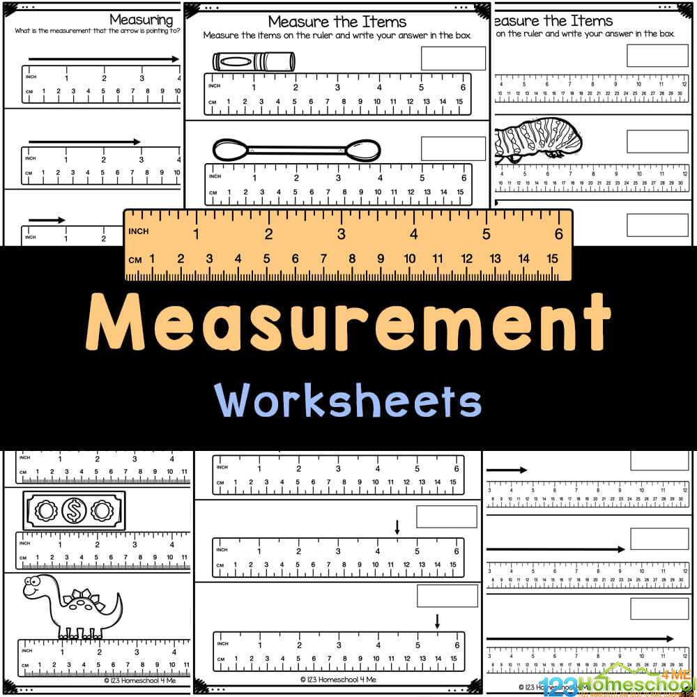 measuring practice worksheet