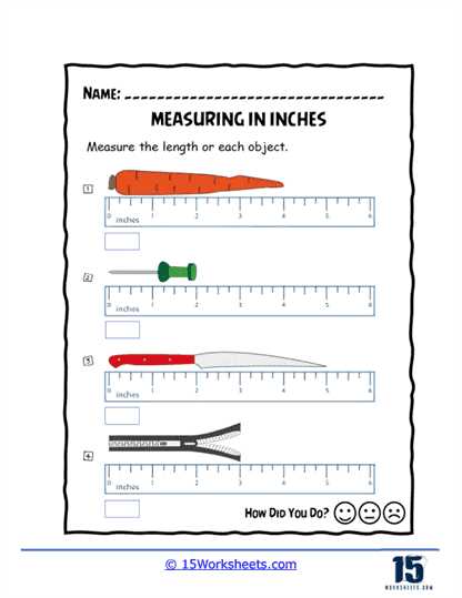 measuring to nearest 1 4 inch worksheet