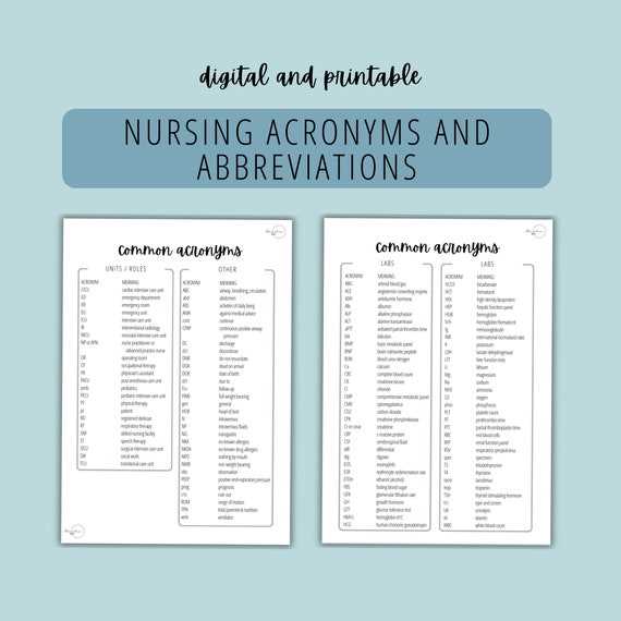 medical terminology abbreviations worksheet