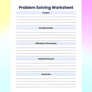 mental health worksheet