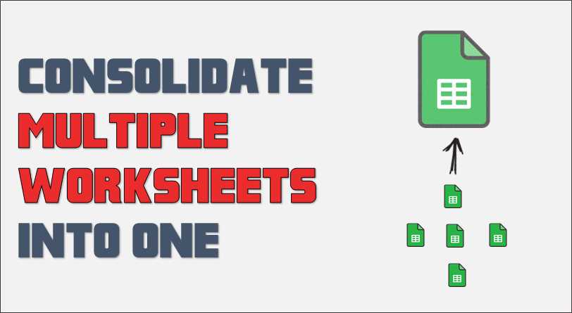 merge data from multiple worksheets