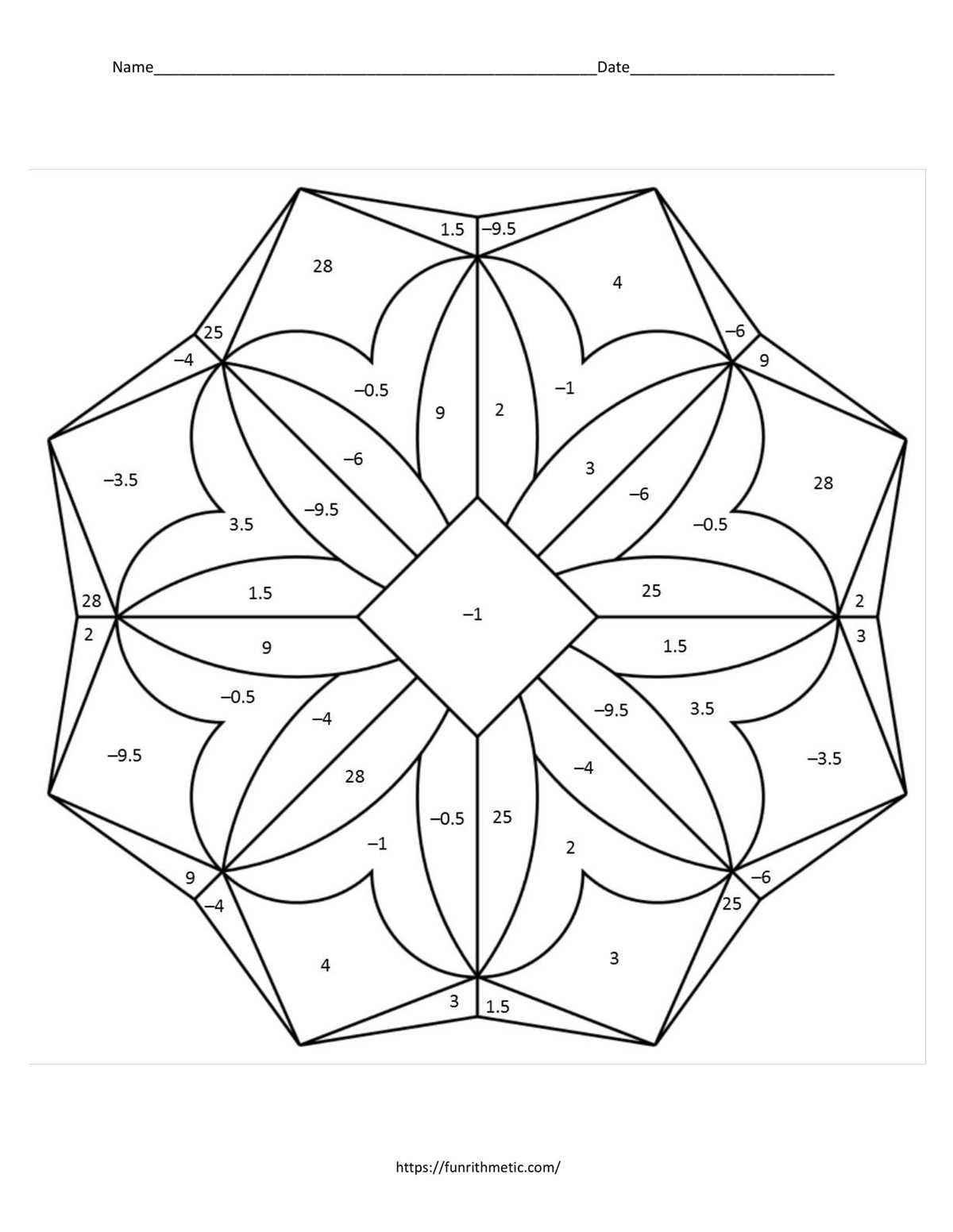 midpoint formula worksheet