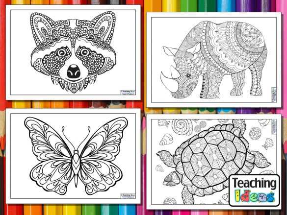 mindfulness colouring worksheets