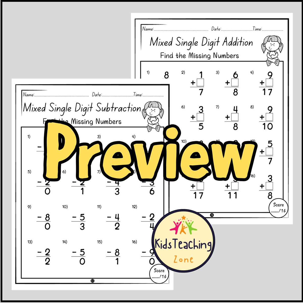 mixed number addition worksheet