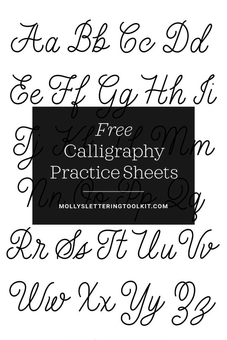 modern calligraphy worksheets