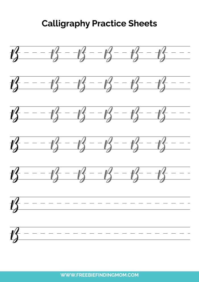 modern calligraphy worksheets