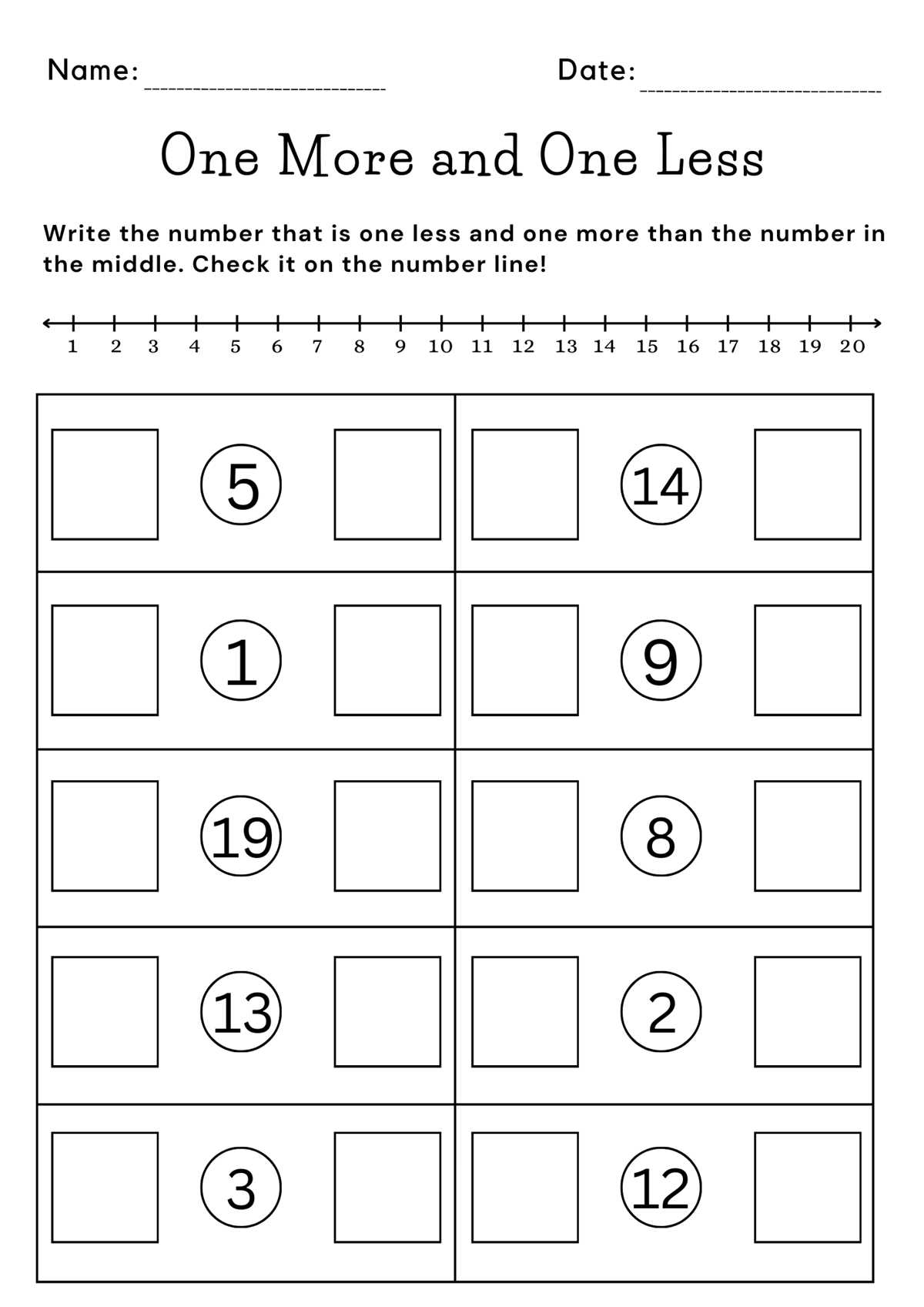 more less worksheets