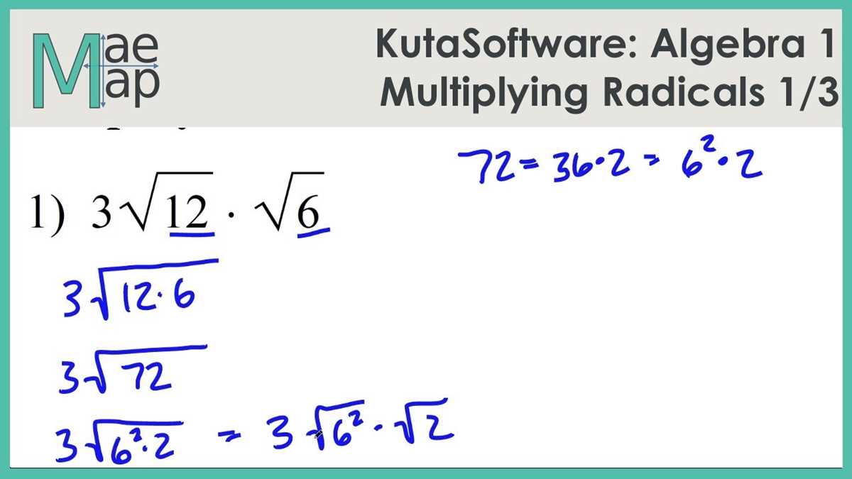 multiplication of radicals worksheet