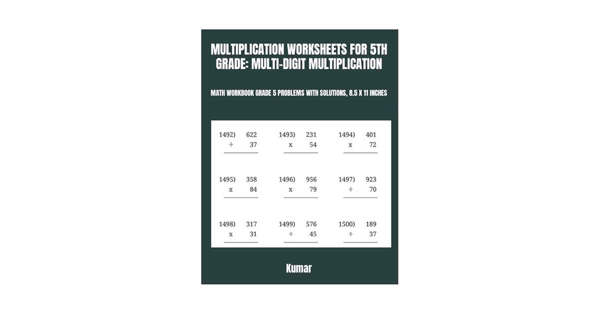 multiplication worksheet 5th grade