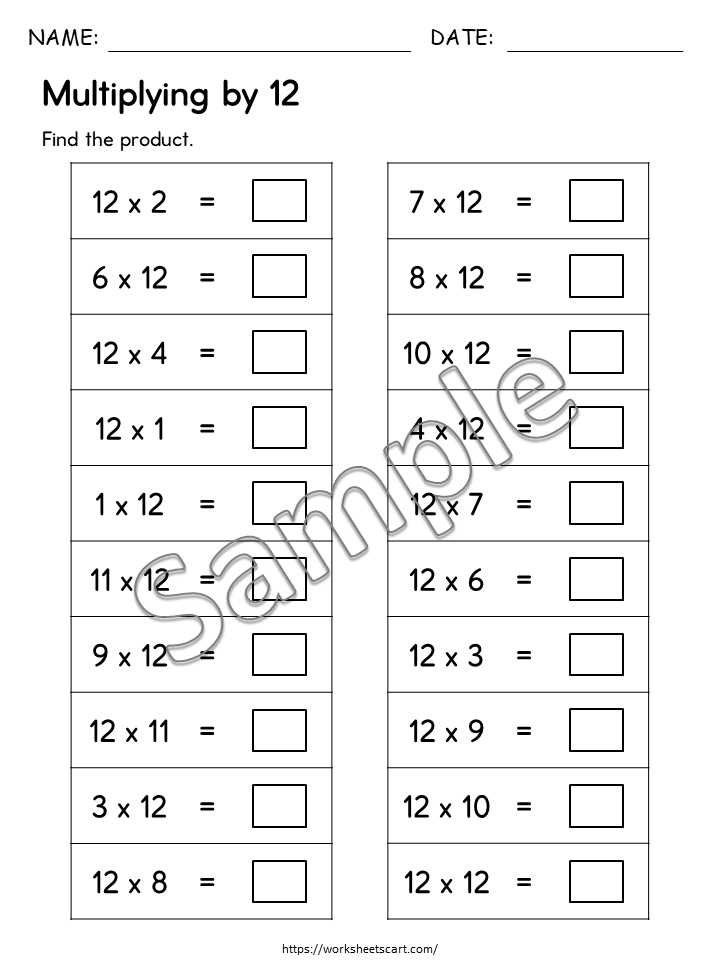 multiplication worksheets 1 12