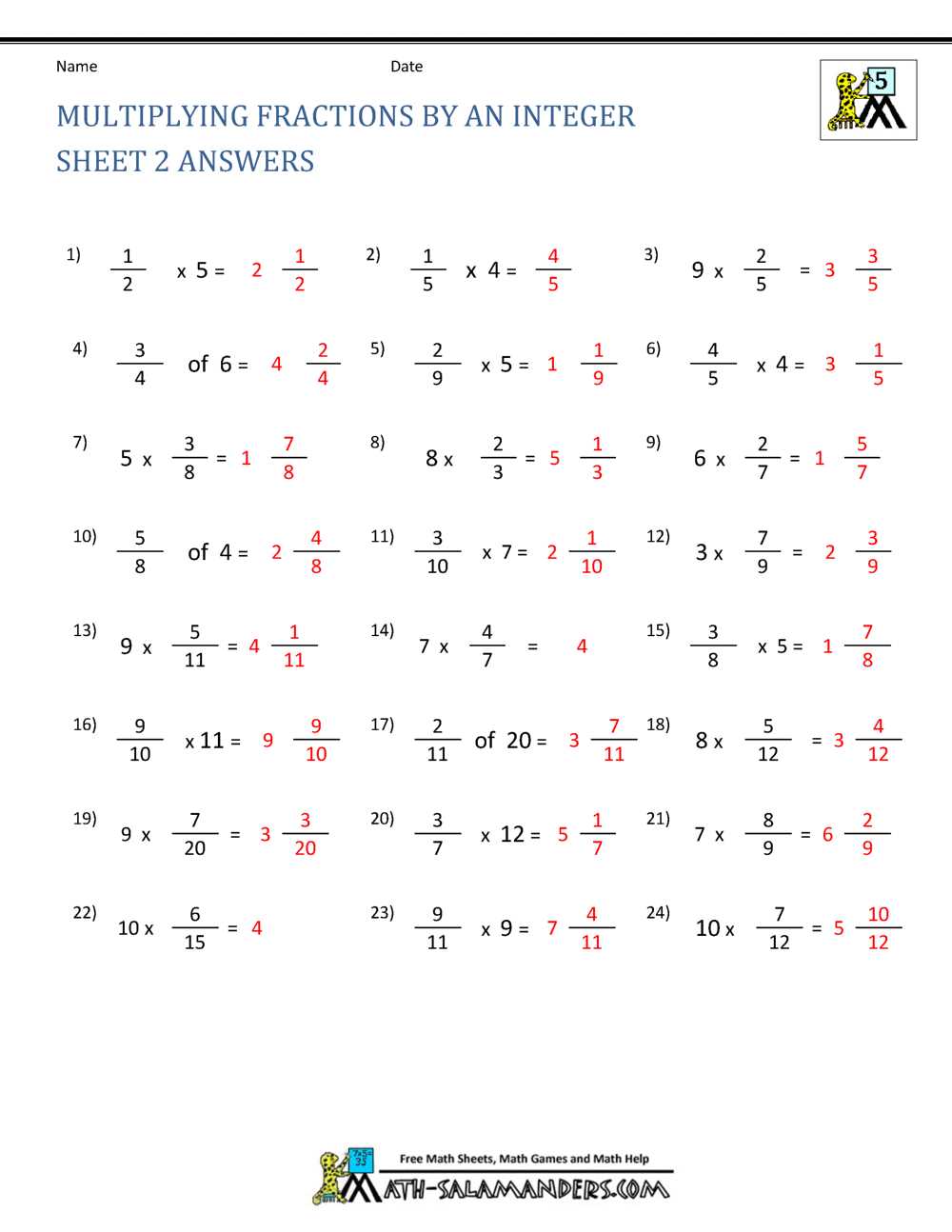 multiply divide fractions worksheet