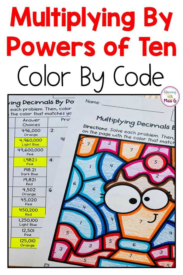 multiplying decimals by powers of ten worksheet