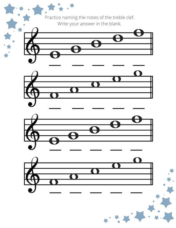 music theory for beginners worksheets