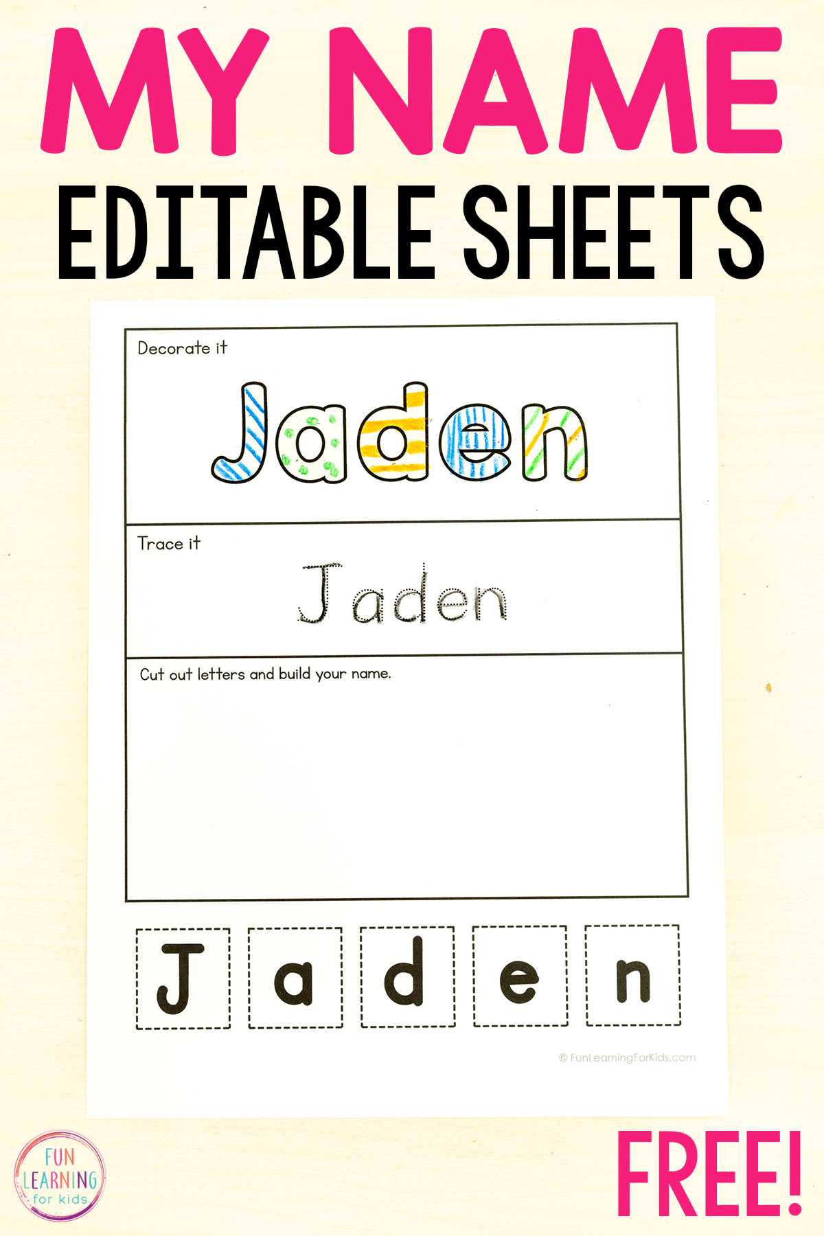 name generator worksheet