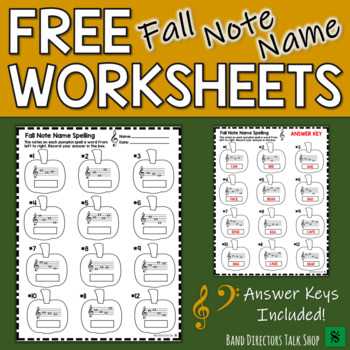 naming music notes worksheet