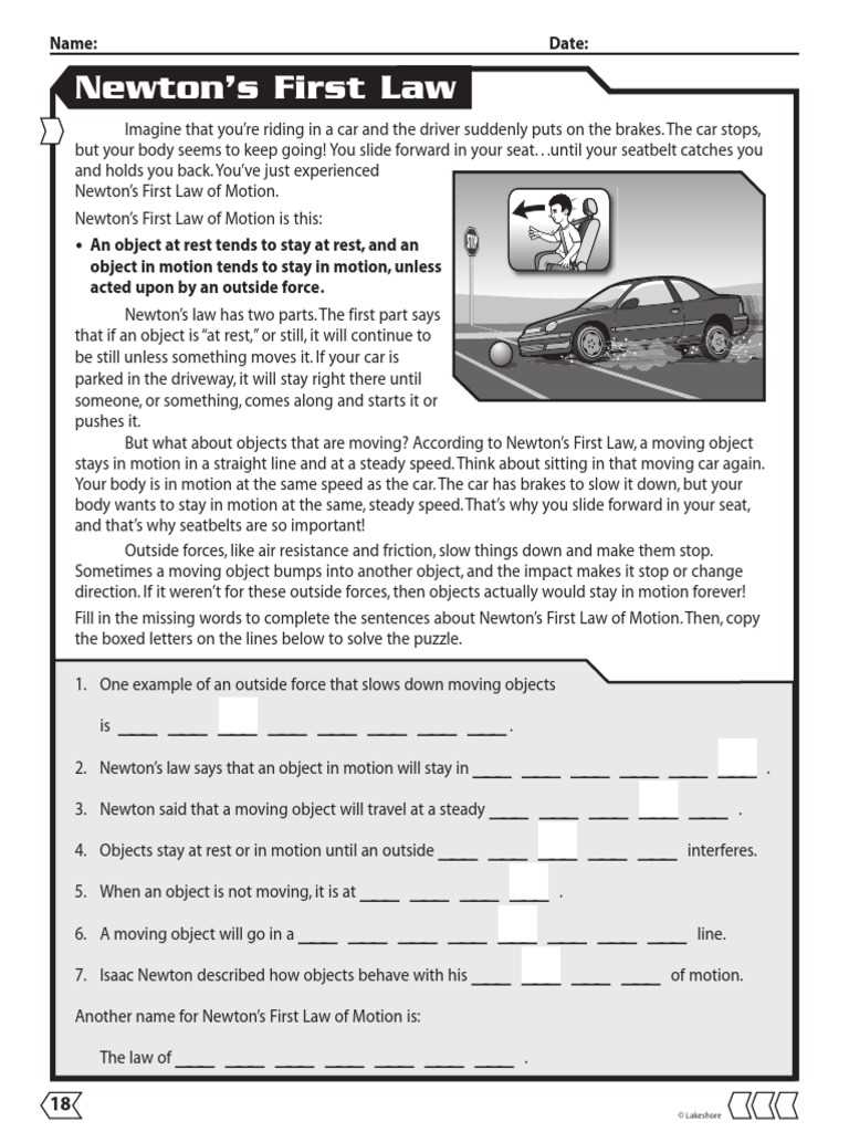 newtons laws worksheet