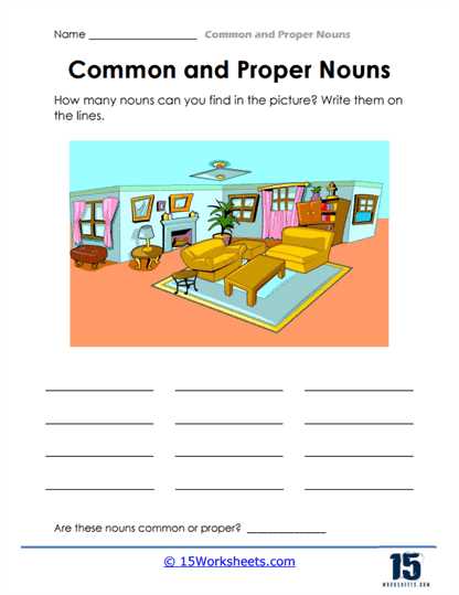 noun proper noun worksheet