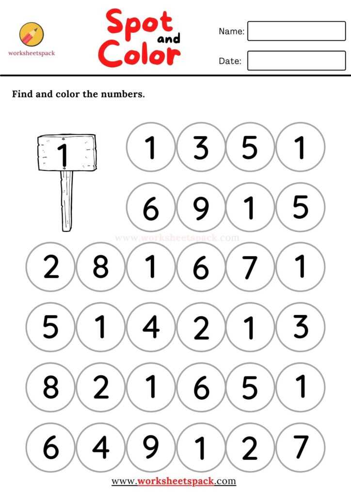 number 10 worksheets for preschool