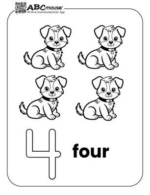number 4 worksheets preschool
