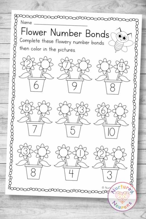 number bond worksheets