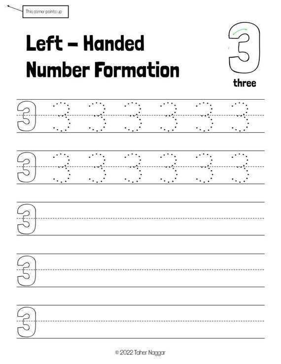 number formation worksheets