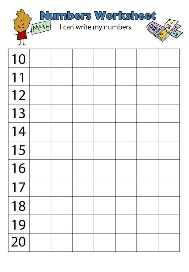 number handwriting practice worksheets