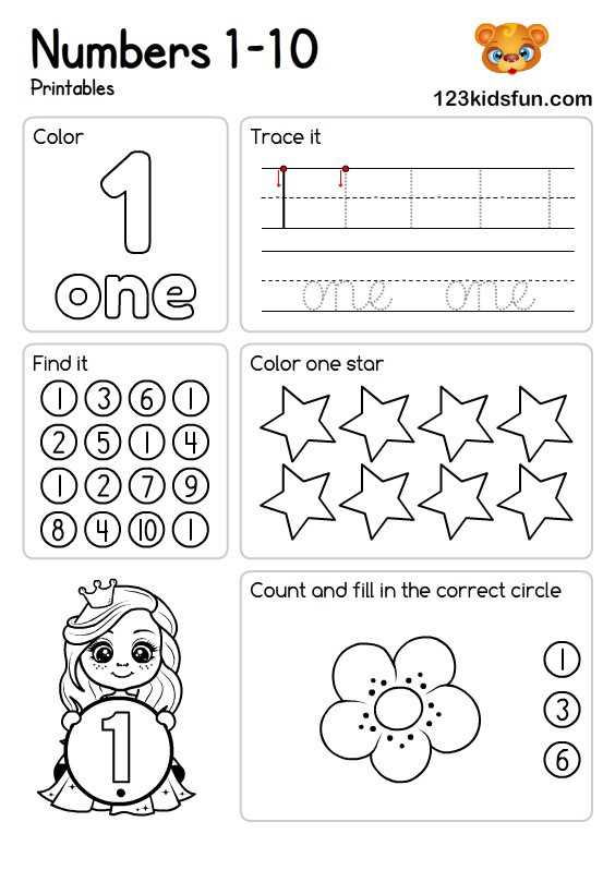 numbers and counting worksheets