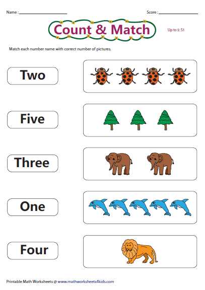 numbers and number names worksheet