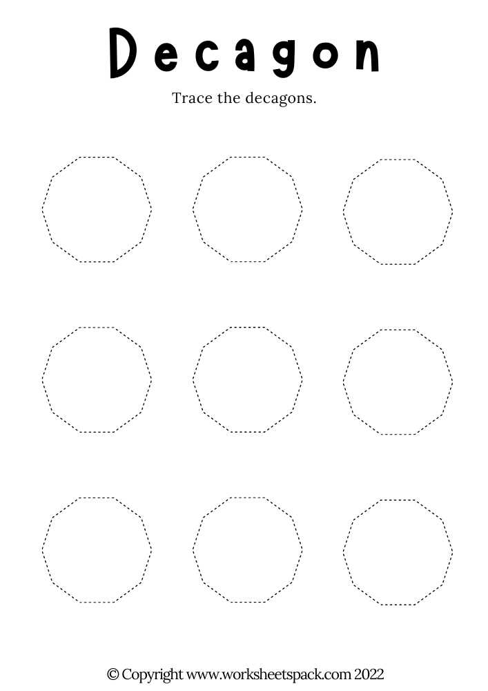 octagon worksheets for preschool