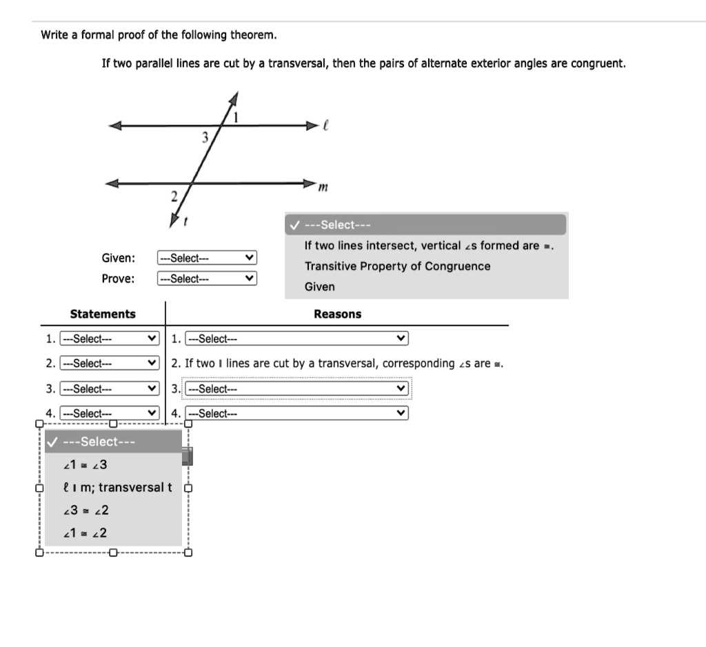 parallel lines proofs worksheet