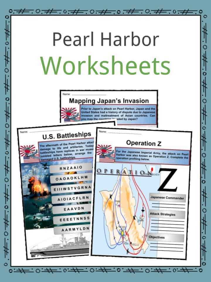 pearl harbor worksheets
